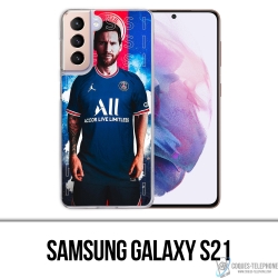 Coque Samsung Galaxy S21 - Messi PSG