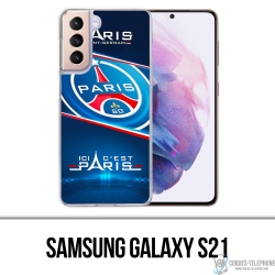 Coque Samsung Galaxy S21 - PSG Ici Cest Paris