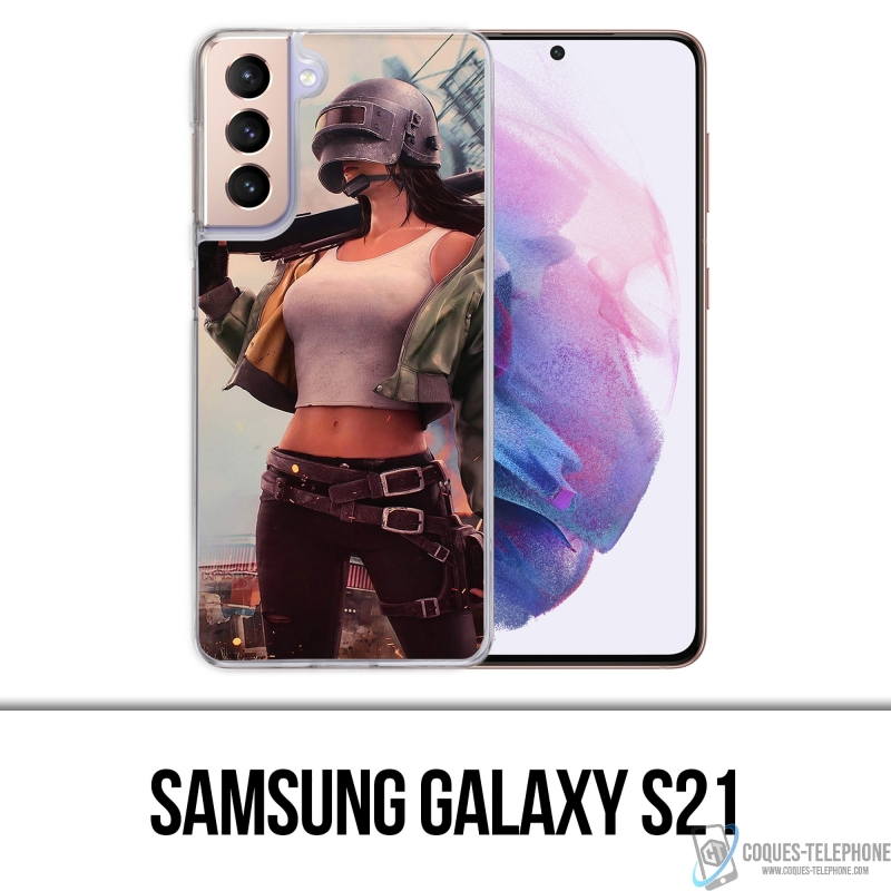Coque Samsung Galaxy S21 - PUBG Girl