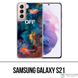 Funda Samsung Galaxy S21 - Color blanco roto, nube