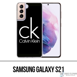 Funda Samsung Galaxy S21 - Calvin Klein Logo Negro
