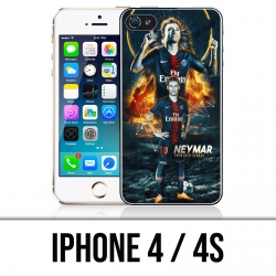 Custodia per iPhone 4 / 4S - Football Psg Neymar Victory