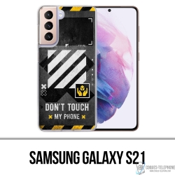 Coque Samsung Galaxy S21 - Off White Dont Touch Phone