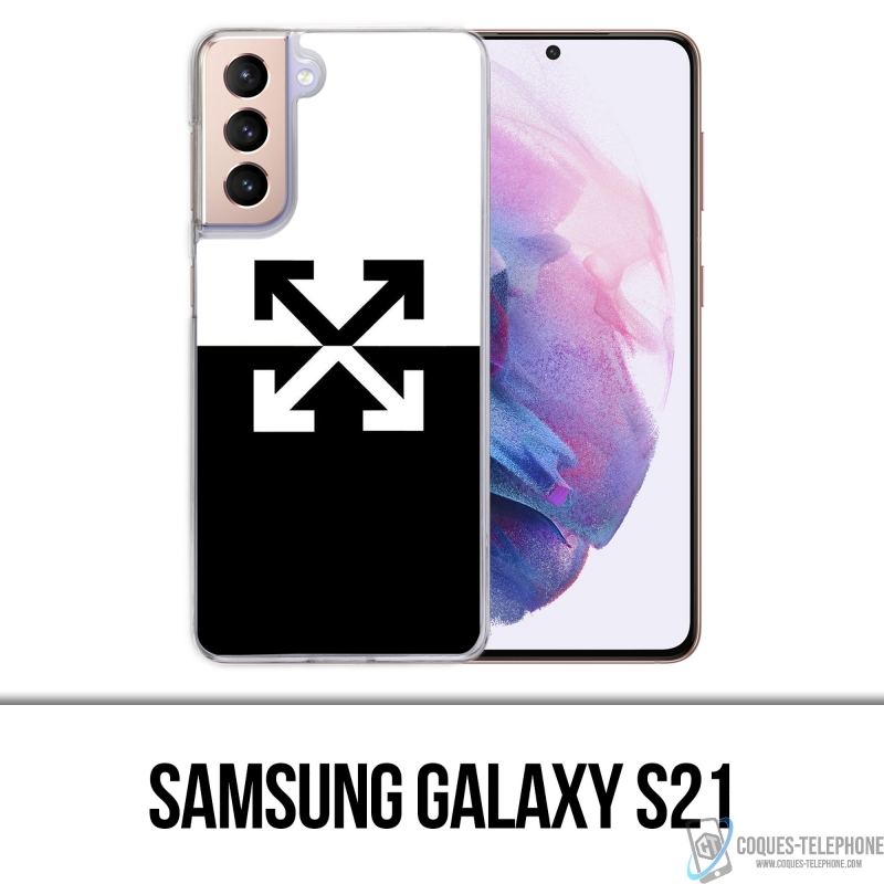 Custodia per Samsung Galaxy S21 - Logo bianco sporco