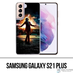 Funda Samsung Galaxy S21 Plus - Joker Batman en llamas
