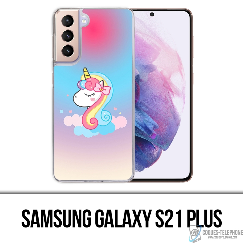 Coque Samsung Galaxy S21 Plus - Licorne Nuage