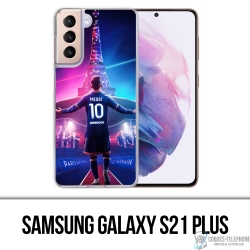 Funda Samsung Galaxy S21 Plus - Messi PSG Paris Torre Eiffel