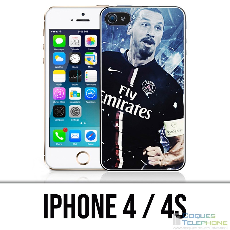 Coque iPhone 4 / 4S - Football Zlatan Psg