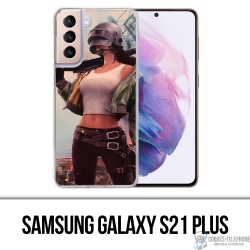 Cover Samsung Galaxy S21 Plus - Ragazza PUBG