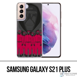 Funda Samsung Galaxy S21 Plus - Agente de dibujos animados de Squid Game