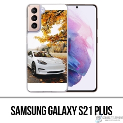 Coque Samsung Galaxy S21 Plus - Tesla Automne