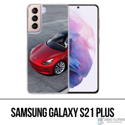 Carcasa para Samsung Galaxy S21 Plus - Tesla Model 3 Roja