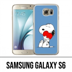 Coque Samsung Galaxy S6 - Snoopy Coeur