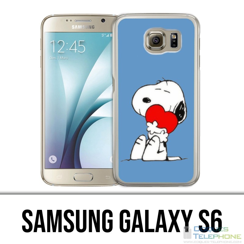 Samsung Galaxy S6 Case - Snoopy Heart