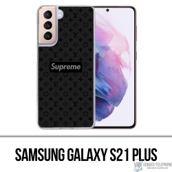 Coque Samsung Galaxy S21 Plus - Supreme Vuitton Black
