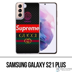Coque Samsung Galaxy S21 Plus - Versace Supreme Gucci