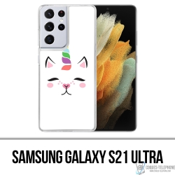 Samsung Galaxy S21 Ultra Case - Gato Unicornio