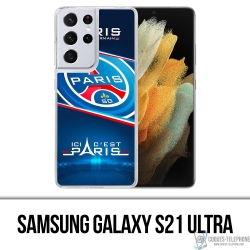 Cover Samsung Galaxy S21 Ultra - PSG Ici Cest Paris