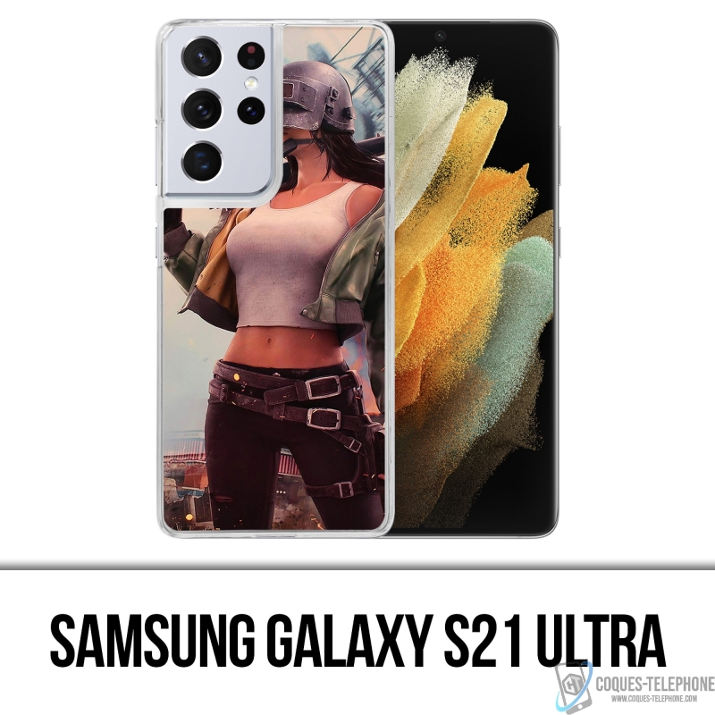Coque Samsung Galaxy S21 Ultra - PUBG Girl