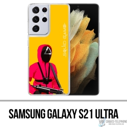 Samsung Galaxy S21 Ultra Case - Squid Game Soldier Cartoon