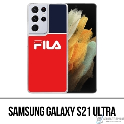 Case for Samsung Galaxy S21 Ultra - Fila Blue Red