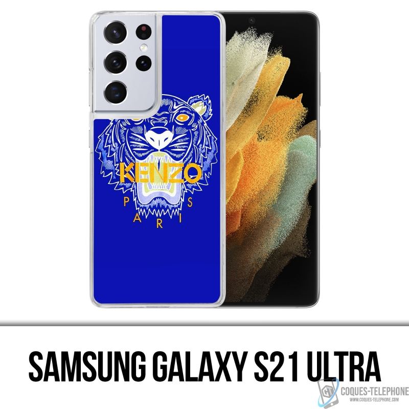 Custodia per Samsung Galaxy S21 Ultra - Kenzo Blue Tiger