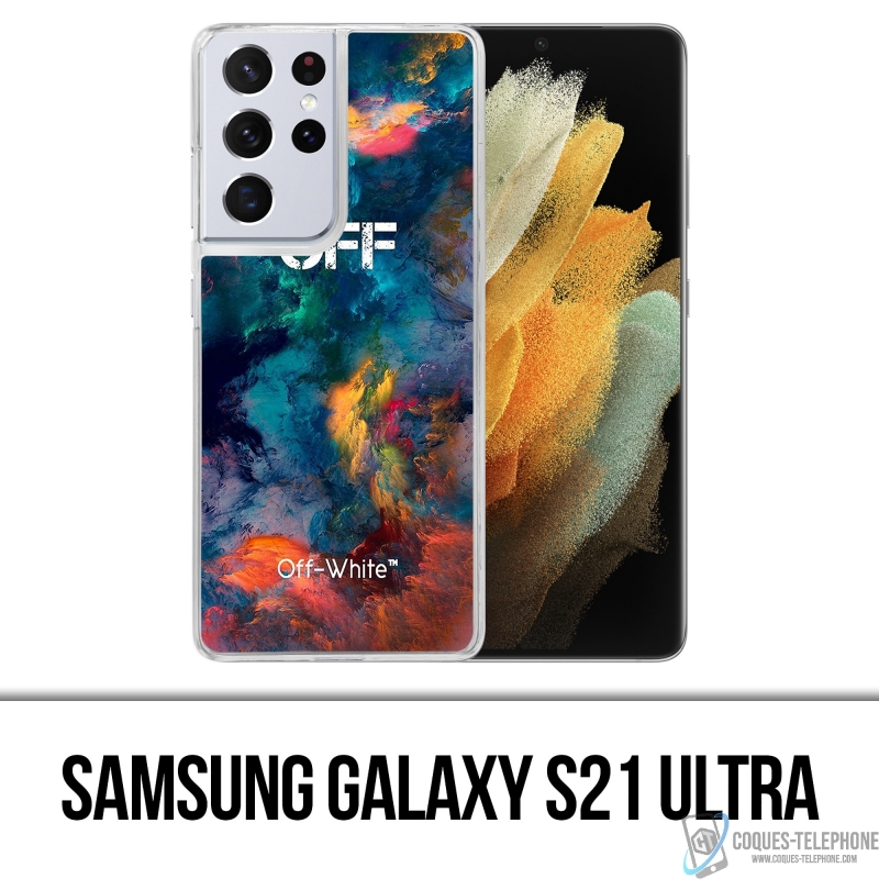 Custodia per Samsung Galaxy S21 Ultra - Nuvola di colore bianco sporco