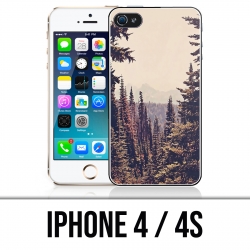 Coque iPhone 4 / 4S - Foret Sapins