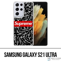 Custodia per Samsung Galaxy S21 Ultra - Fucile nero supremo