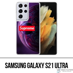 Custodia per Samsung Galaxy S21 Ultra - Viola Pianeta Supremo