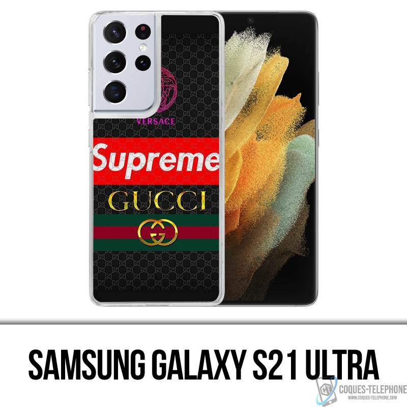 Samsung Galaxy S21 Ultra case - Versace Supreme Gucci