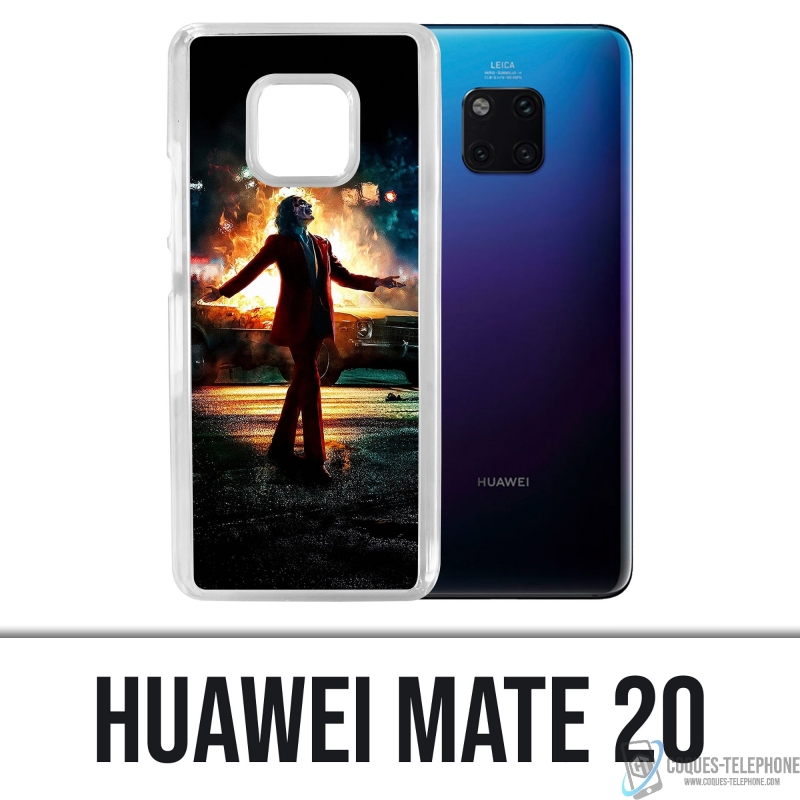 Funda Huawei Mate 20 - Joker Batman en llamas