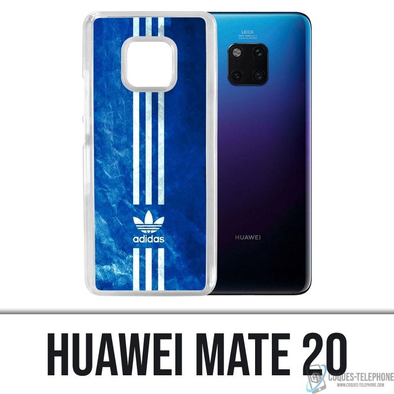 Huawei Mate 20 Case - Adidas Blue Stripes