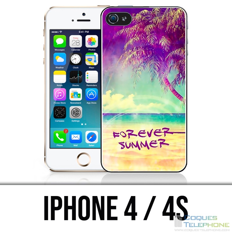 Coque iPhone 4 / 4S - Forever Summer