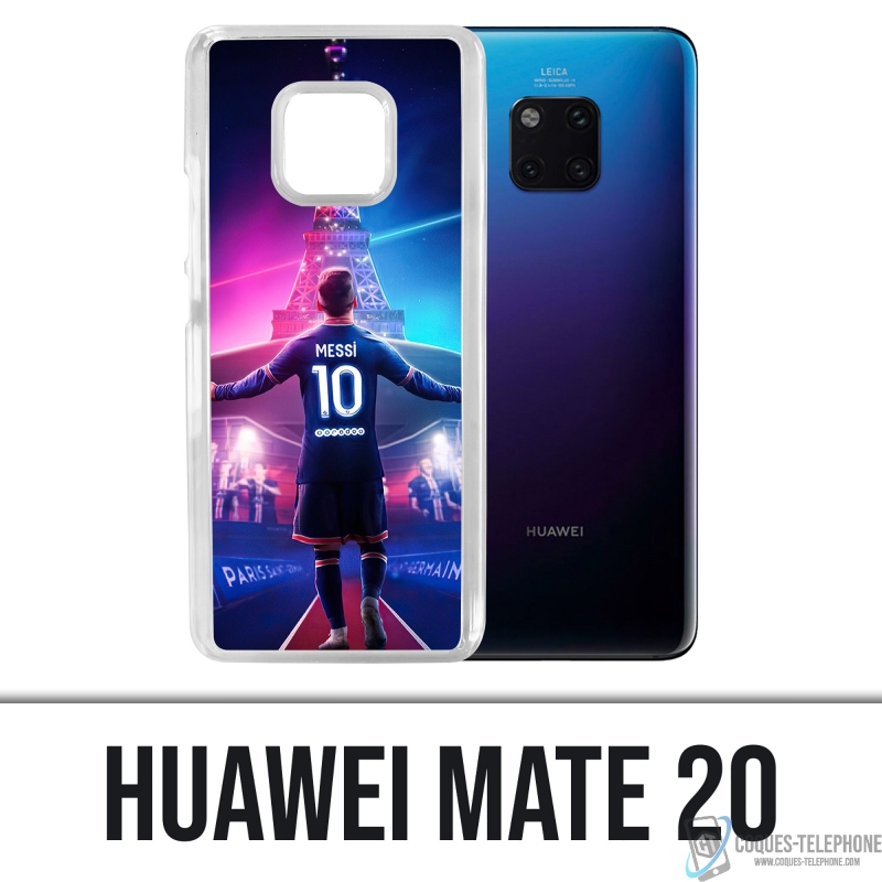 Funda Huawei Mate 20 - Messi PSG Paris Torre Eiffel
