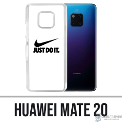 Coque Huawei Mate 20 - Nike Just Do It Blanc