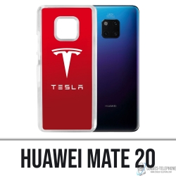 Carcasa para Huawei Mate 20 - Logo Tesla Rojo