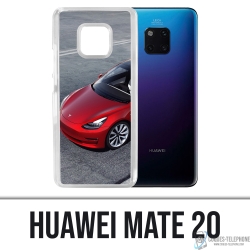 Carcasa para Huawei Mate 20 - Tesla Model 3 Roja
