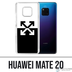 Custodia Huawei Mate 20 - Logo bianco sporco