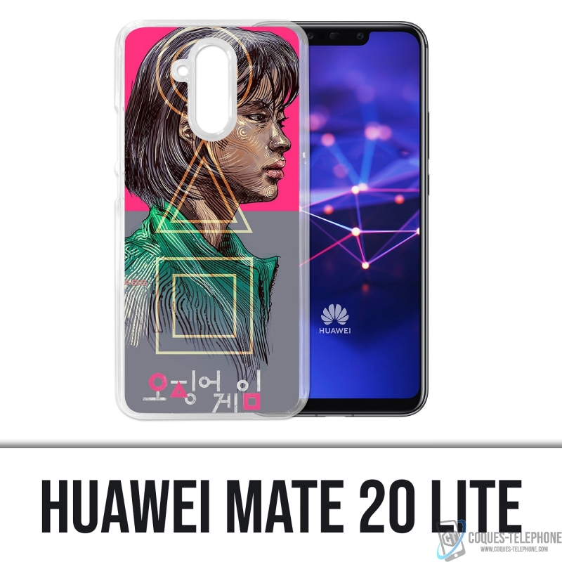 Huawei Mate 20 Lite Case - Squid Game Girl Fanart