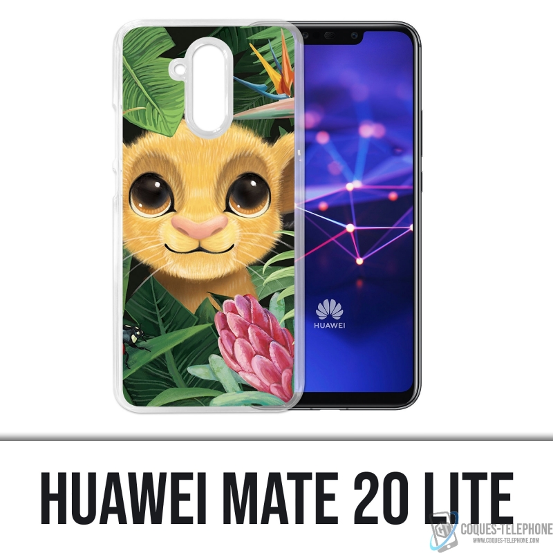 Custodia Huawei Mate 20 Lite - Disney Simba Baby Leaves