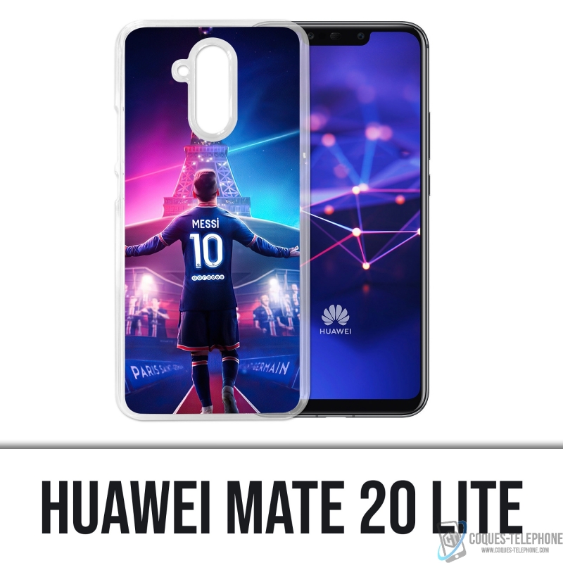 Cover Huawei Mate 20 Lite - Messi PSG Parigi Torre Eiffel