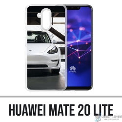 Carcasa para Huawei Mate 20 Lite - Tesla Model 3 Blanco