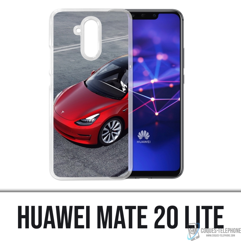 Huawei Mate 20 Lite Case - Tesla Model 3 Red