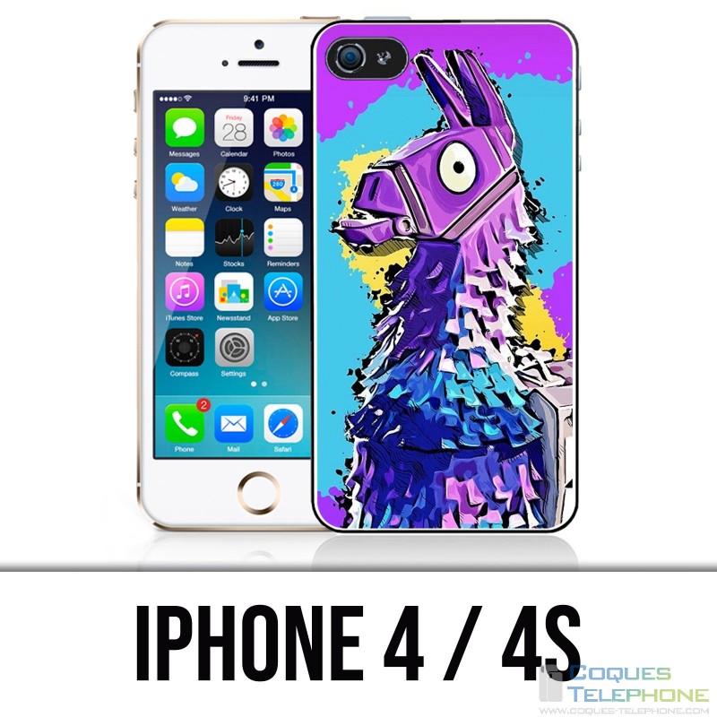 Custodia per iPhone 4 / 4S - Fortnite Lama