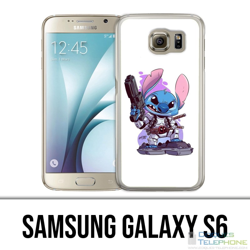 Samsung Galaxy S6 Hülle - Deadpool Stitch