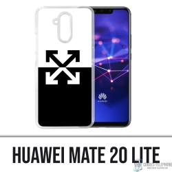 Custodia Huawei Mate 20 Lite - Logo bianco sporco