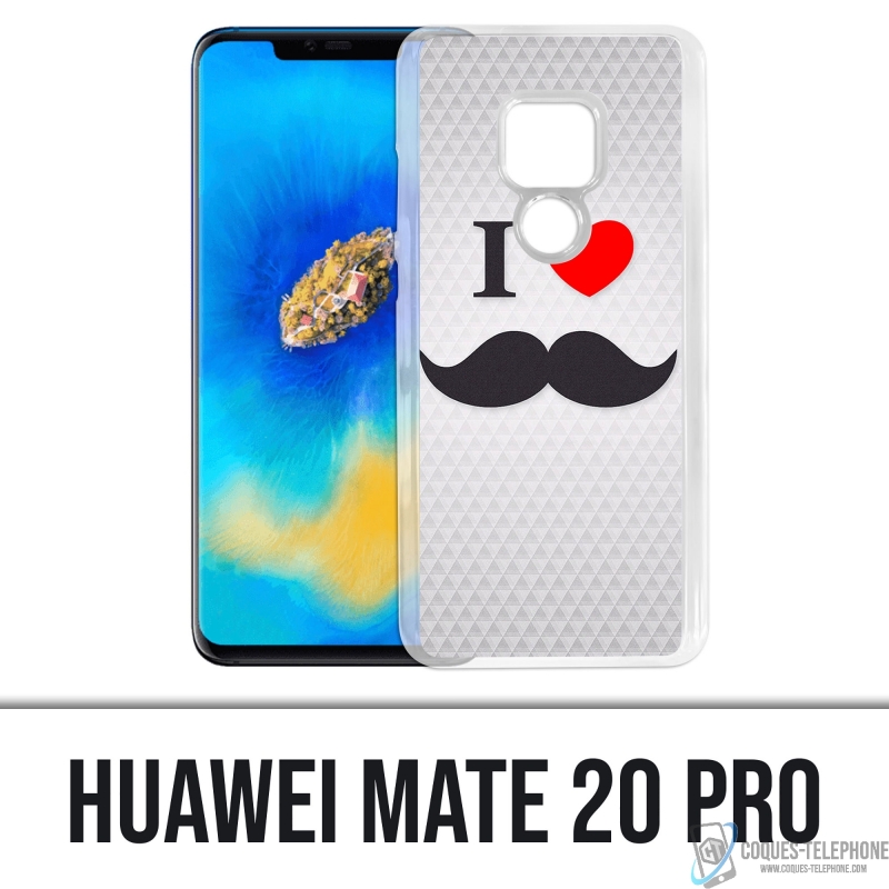Huawei Mate 20 Pro case - I Love Mustache