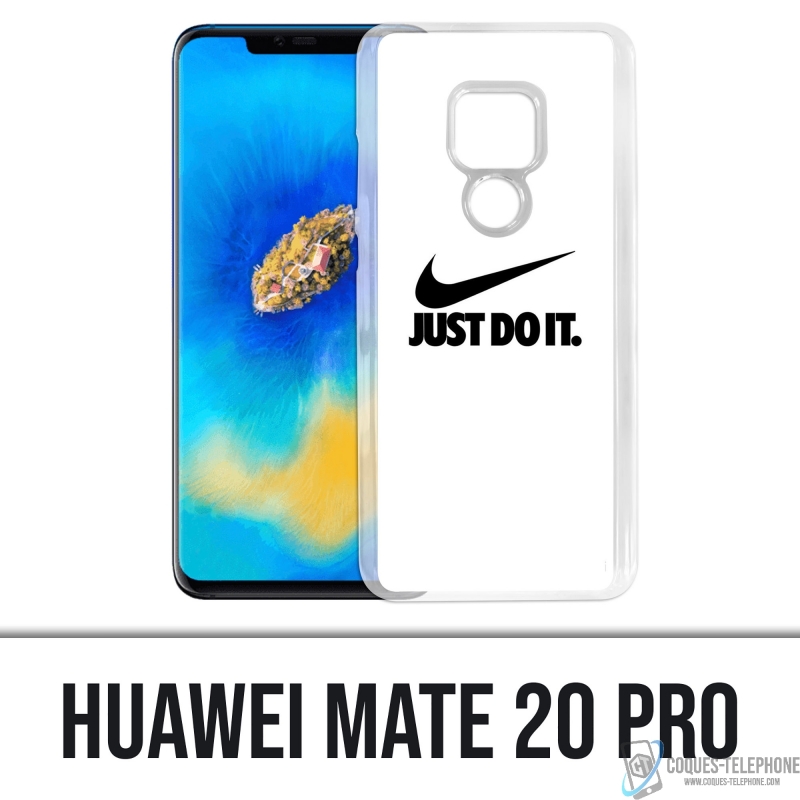 Coque Huawei Mate 20 Pro - Nike Just Do It Blanc