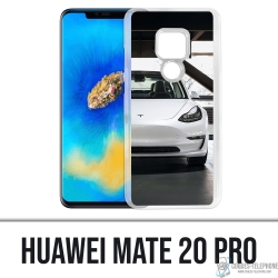 Huawei Mate 20 Pro Case - Tesla Model 3 Weiß